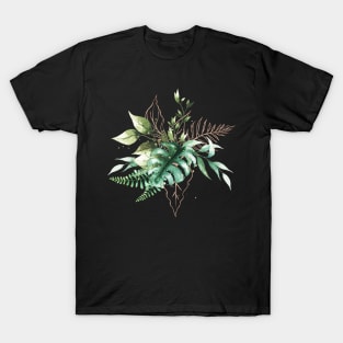 Watercolor Leaf Bouquet T-Shirt